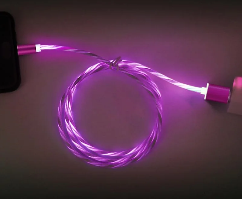 10 шт. Магнитный кабель Micro Usb type c, кабель для быстрой зарядки, светодиодные кабели быстрой зарядки для samsung S8 S9 S10 Note 7 8