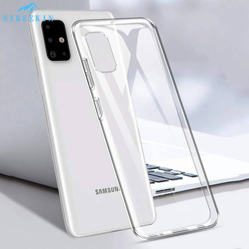 Чехол для Samsung A52 A32 A72 A12 A42 A21S A31 A41 A11 M12 M31S M21 M51 M62 M30S мягкий прозрачный чехол из ТПУ