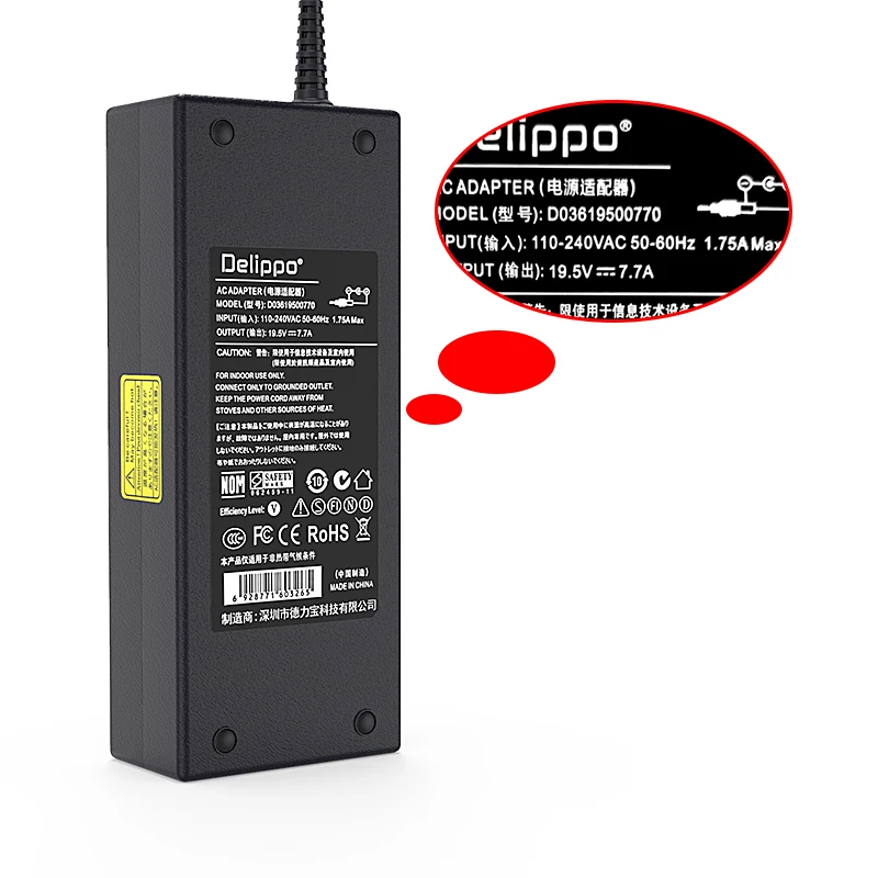 150W 19,5 V 7.7A адаптер переменного тока Зарядное устройство Мощность для lenovo IdeaCentre A700 A730 C320 C540 B300 C540 A720 A600 Delippo