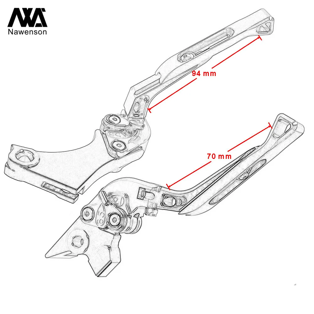 CNC руль мотоцикла для Yamaha MT-25 MT-03 YZF R3- YZF R25 2013- Складные Выдвижные Тормозные Рычаги Сцепления