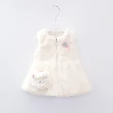 Детская одежда из хлопка, жилет для девочек на осень и зиму, теплый детский жилет, детская одежда, пальто, жилет