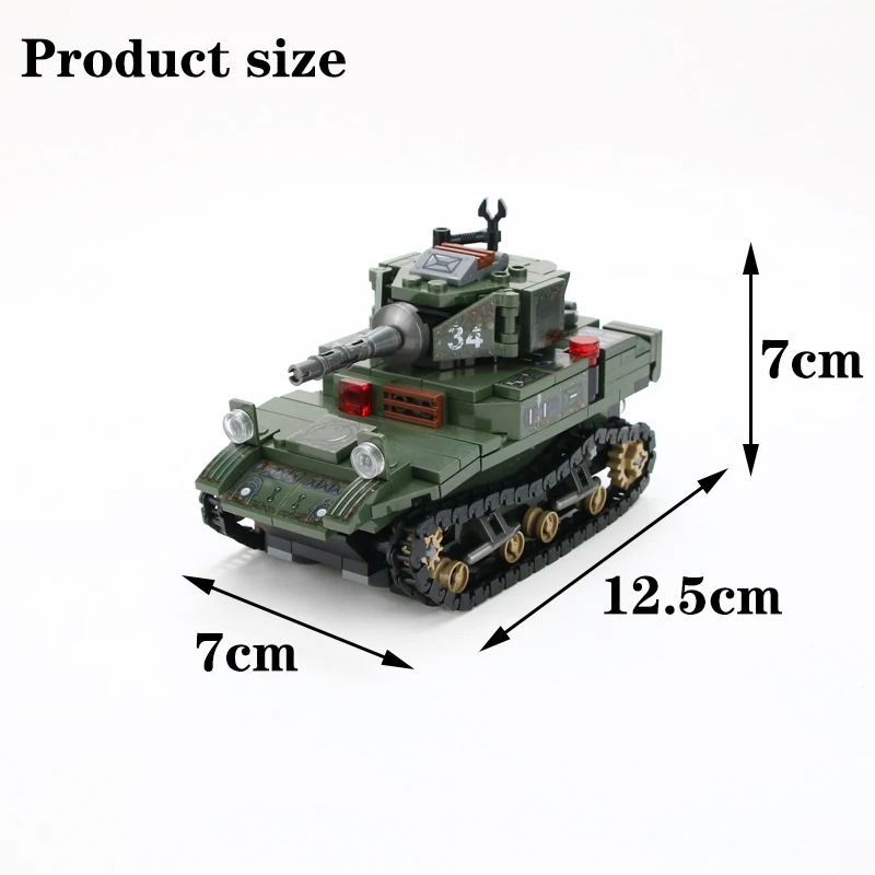 Kaufen Military US Armee drachen schweren Anhänger Stuart tank Bausteine Military WW2 Armee Soldaten Figuren Waffe gun teile Ziegel spielzeug