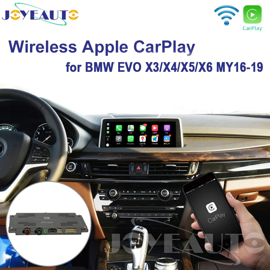 

Joyeauto WIFI Wireless Apple Carplay Car Play for BMW X3 X4 X5 X6 EVO F06 F12 F15 F30 F85 Android Mirror Support Rear Front CM
