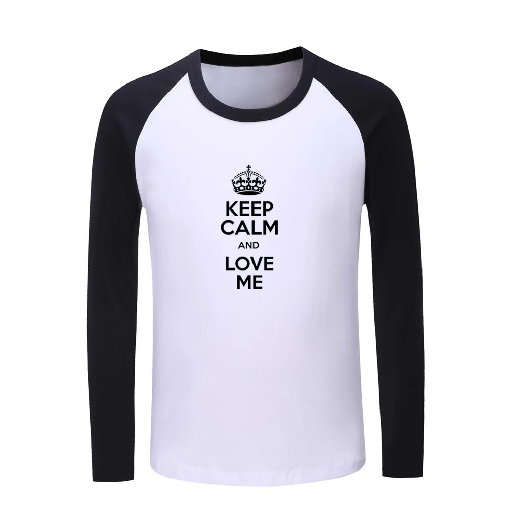 

Keep Calm And Love Me sleep zzz carry one Pattern Kids T-shirts Childs Graphic Printing Tee Shirts Boys Girls Tops Long Sleeve