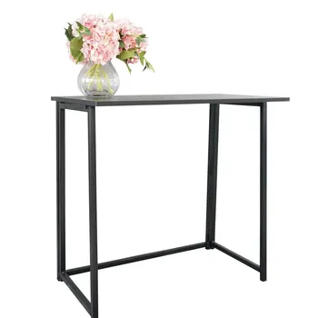 

【US Warehouse】Simple Collapsible Computer Desk Black（Computer Desk Table）