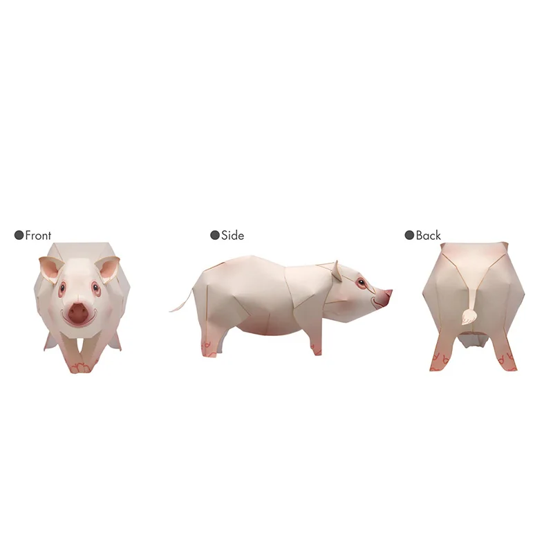 Miniatura De Cerdo De Origami Para Ninos Y Adultos Mini Modelo De Papel 3d Plegable Figura De Animal Papercraft Juguetes Artesanales Hechos A Mano Qd 011 Aliexpress Mobile
