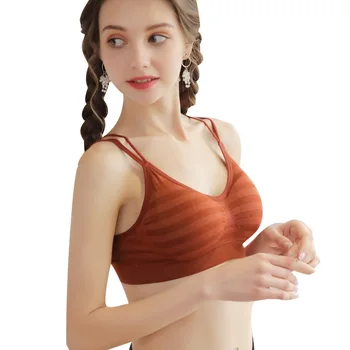 

Underwear Women Lace Bras Fashion Lady Wrapped chest Icy breathable undergarment B336