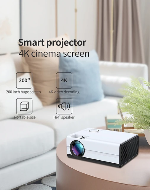 T01A Mini Projecteur 4K Full Hd Android Wifi Vidéo 170 Portable Mini  Projecteur Home Cinéma (Color : Add Bracket, Size : Au)[J3060] - Cdiscount  TV Son Photo