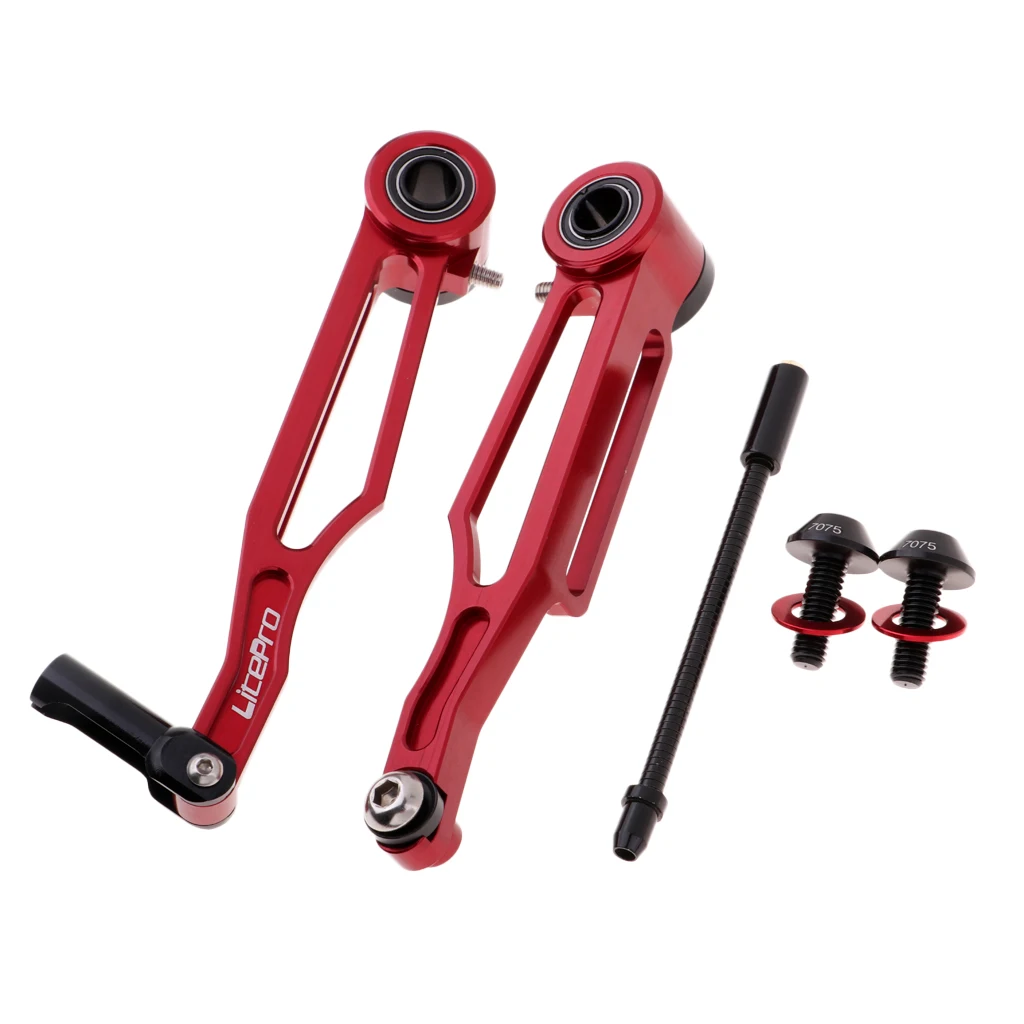 Long Arm Red Сверхлегкие V Тормозные рычаг модифицированные тормоза для Foding Bike BMX - Цвет: Long Arm Red