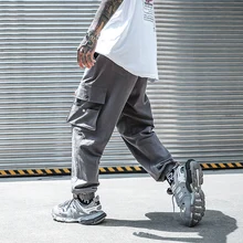 Мужские повседневные Хлопковые Штаны с принтом для отдыха эластичная манжета спортивные штаны лосины для активного отдыха эластичные штаны для бега в стиле хип-хоп