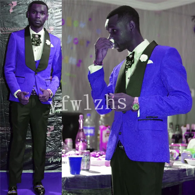 

New Arrival One Button Groomsmen Shawl Lapel Groom Tuxedos Men Suits Wedding/Prom Best Man Blazer ( Jacket+Pants+Vest+Tie) B88