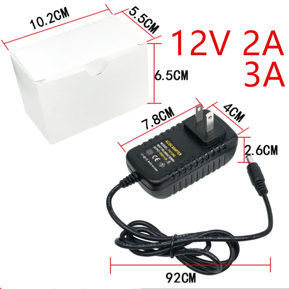 Мощность адаптер питания постоянного тока 12 V 2A 3A 5A 7A адаптер AC/DC 12 V Вольт Питание адаптер освещение Светодиодные полосы лампа монитор трансформаторы