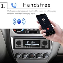 Fm-радио стерео MP3-плеер Bluetooth Дополнительный вход громкоговорителя в sd-карте/U диск воспроизведения музыки серебро