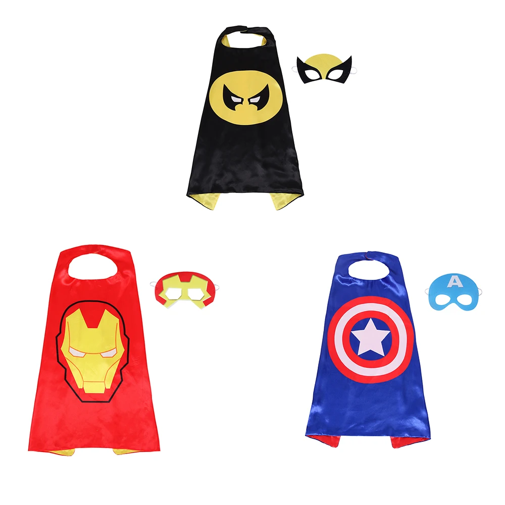 

Kids Cloak Cosplay Halloween Boys Costumes Cosplay Cloak Girls Mask Festival Superhero Clothes Anime Children PY01