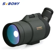 SVBONY 25-75x70 Зрительная труба SV41 монокулярный телескоп рефракционный зум охотничья оптика BAK4 призма дальний водонепроницаемый w/штатив для охоты, стрельбы, стрельбы из лука, наблюдения за птицами