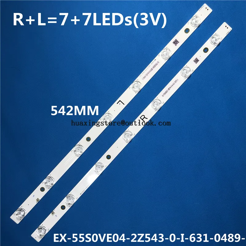 16pcs LED Backlight Strip for TX-55AX630B 55AX630E TX-55DX600B 55DX600E 55DX650B TX-55DS500B 55DS500E TB5509M 550TV01 550TV02 V4 | Освещение