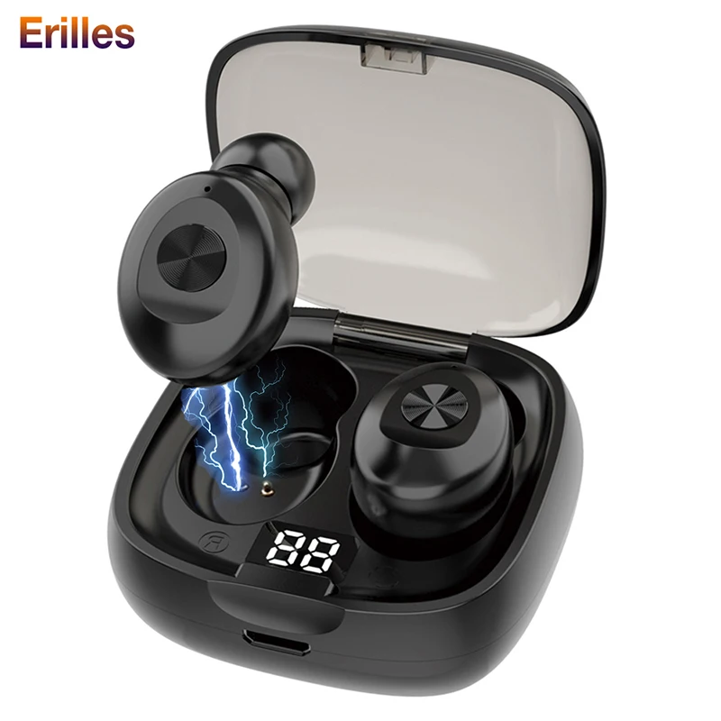 

LED Display Bluetooth 5.0 Earphone Mini Headset Stereo Sound HIFI IPX5 Waterproof Earbuds Sport Mini in-ear Earphones XG8