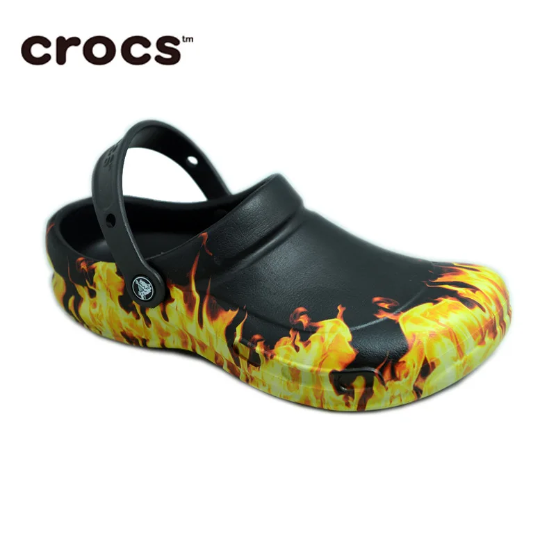 

Genuine Product Crocs Crocs Anti-slip Chef Shoes Work Shoes 204044 Pattern Complete Adams Extension
