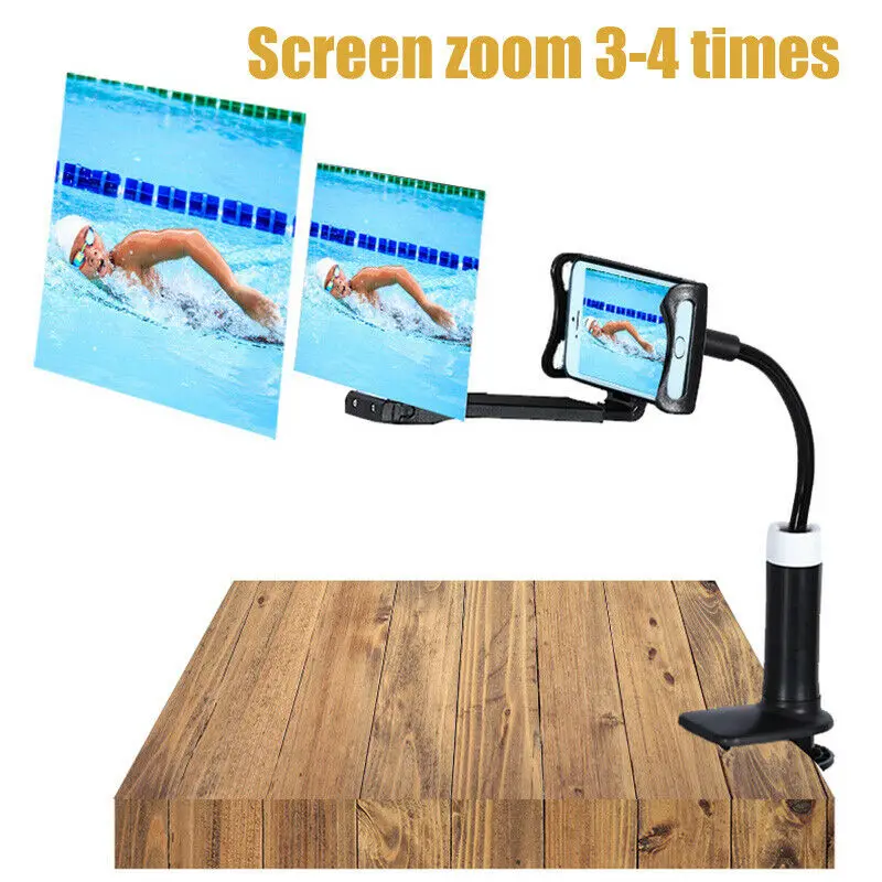 

Newly Mobile Phone HD Projection Bracket Screen Magnifier 360 Degree Adjustable for Home Office DC128