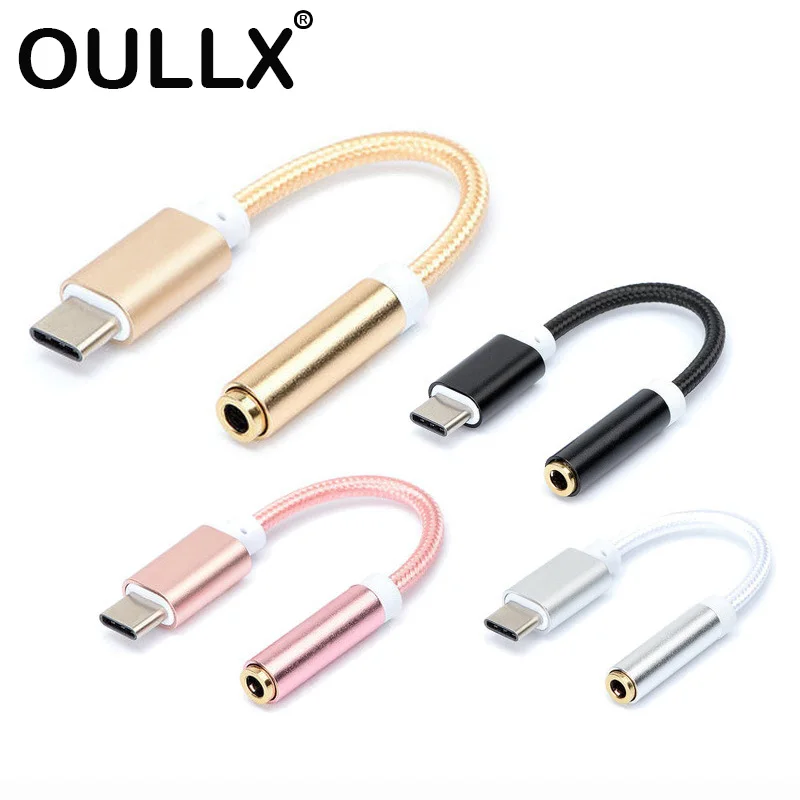 OULLX Тип C 3 5 разъем для наушников USB до мм AUX адаптер huawei mate 20 P30 pro Xiaomi Mi 6 8 9 SE аудио