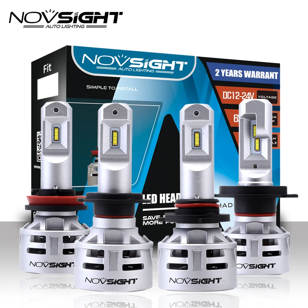 NOVSIGHT 60 Вт 9005 лм Автомобильные светодиодные фары H4 Дальний/ближний свет H7 H11 HB3 9006 HB4