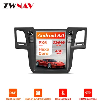 

Android 9 Vertical Screen Tesla style Car GPS Navigation For Toyota Fortuner 2007-2015 head unit multimedia player tape recorder