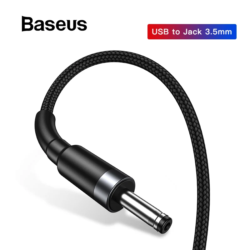 

Baseus USB to 3.5mm Jack Power Cable for Humidifier Audio Device USB Fan Charging Cable Universal Female to Male Speaker Cable