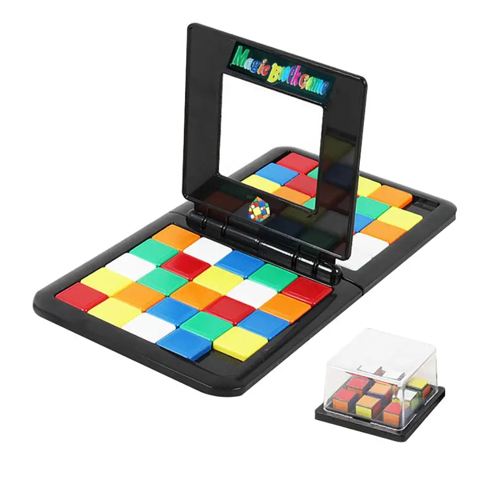  Colorful Kids Children Early Learning Educational Puzzle Blocks Funny Table Game Interactive Desk G