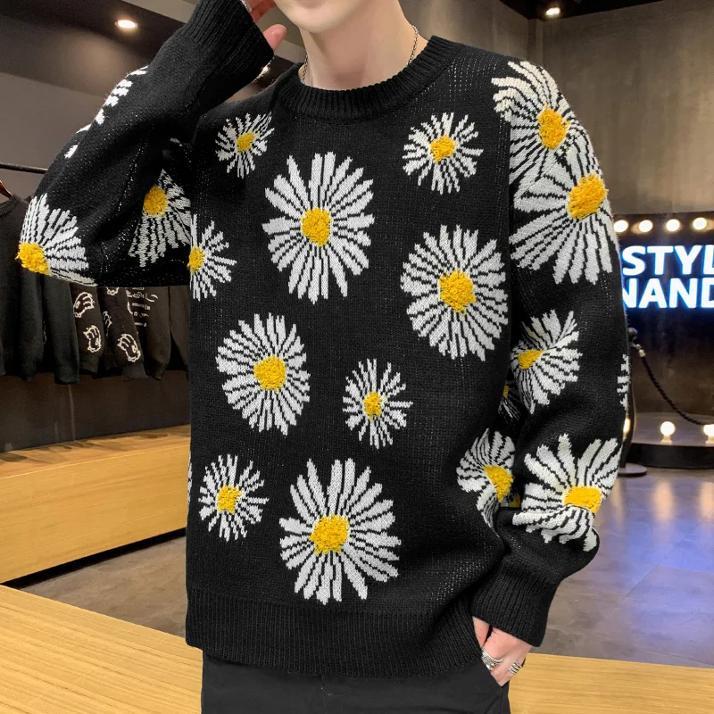 2020 Повседневное Для мужчин's свитер с О-образным вырезом Полосатый Slim Fit Knittwear