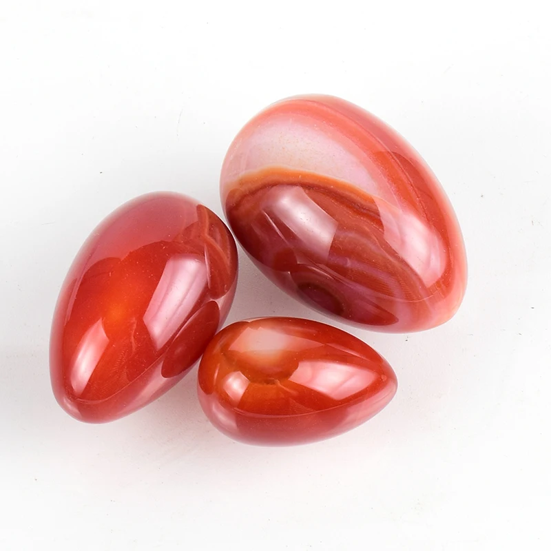 Яйцо из агата натуральный Йони набор яиц непросверленный камень кристалл
