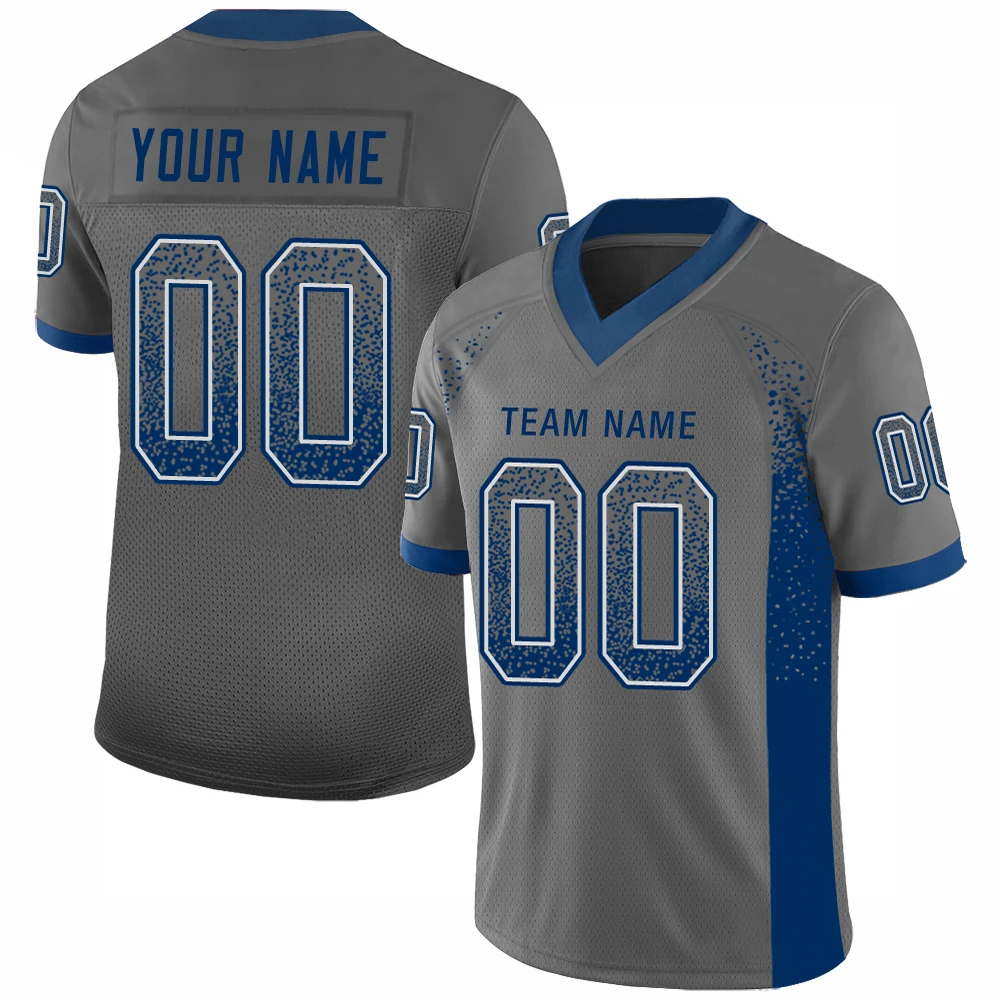 Football Jersey Design Your Own Team Name&Number Embroidered Breathable Absorbent Sportswear for Male/Female/Kids
