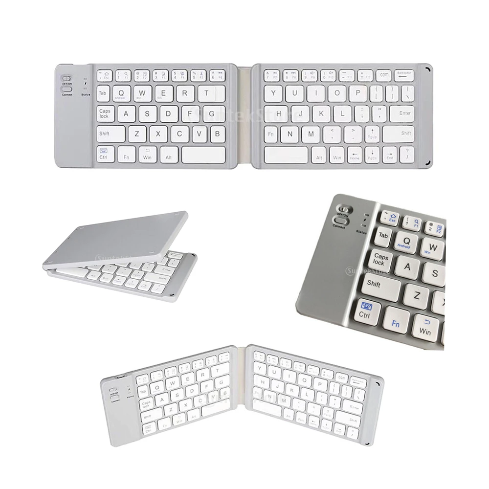 Portable Folding Mini Bluetooth Keyboard Foldable Wireless Keypad for iphone ipad android phone Tablet PC Laptop Keyboard