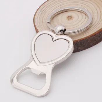 

FREE SHIPPING BY DHL 100pcs/lot Metal Heart Bottle Opener Keychains Heart Shaped Keyrings Bottle Openers Free Customized LOGO