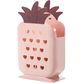 

Adeeing Plastic Chopstick Draining Rack Simple Design Pineapple Shaped Spoon Storage Case PP Kitchen Supplies