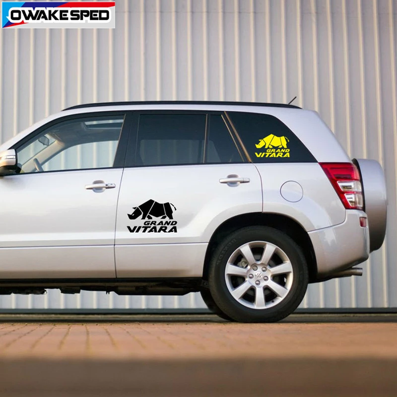 2 шт. 30 см наклейки для Suzuki Grand Vitara AT MT 4X4 внедорожный Fit 3 5 дверей Автомобильная Дверь Окно стекло декор тела наклейки