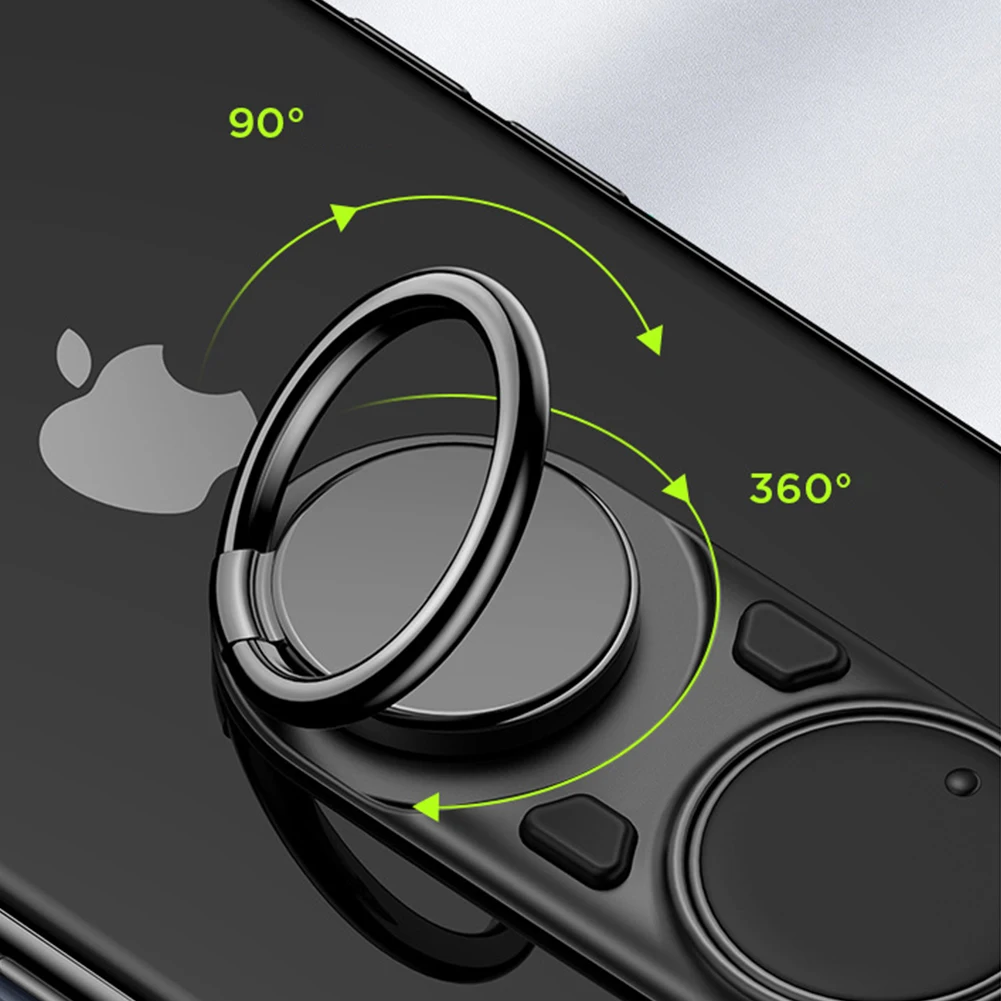 Автомобильный держатель для телефона с магнитным кольцом на палец для iPhone 11 Pro XS MAX X 8, металлическая вращающаяся кольцевая пряжка на 360 градусов, настольная подставка для samsung S10
