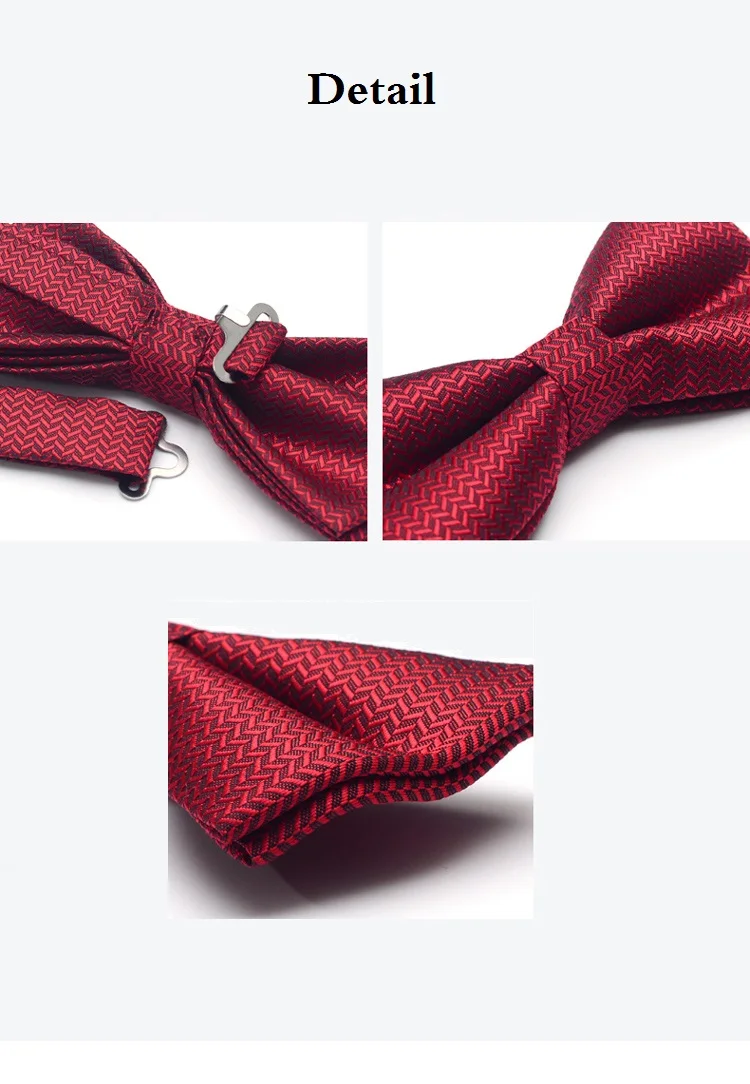 New Fashion Men's Bow Ties Wedding Double Fabric Special Design Bowtie Club Banquet Anniversary Butterfly Tie with Gift Box