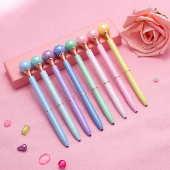 

Pearl Pens Gift for Women,Bling Fantastic Metal Ballpoint Pens with Black Ink for Office Supplies Wedding Gift(8 Pcs)