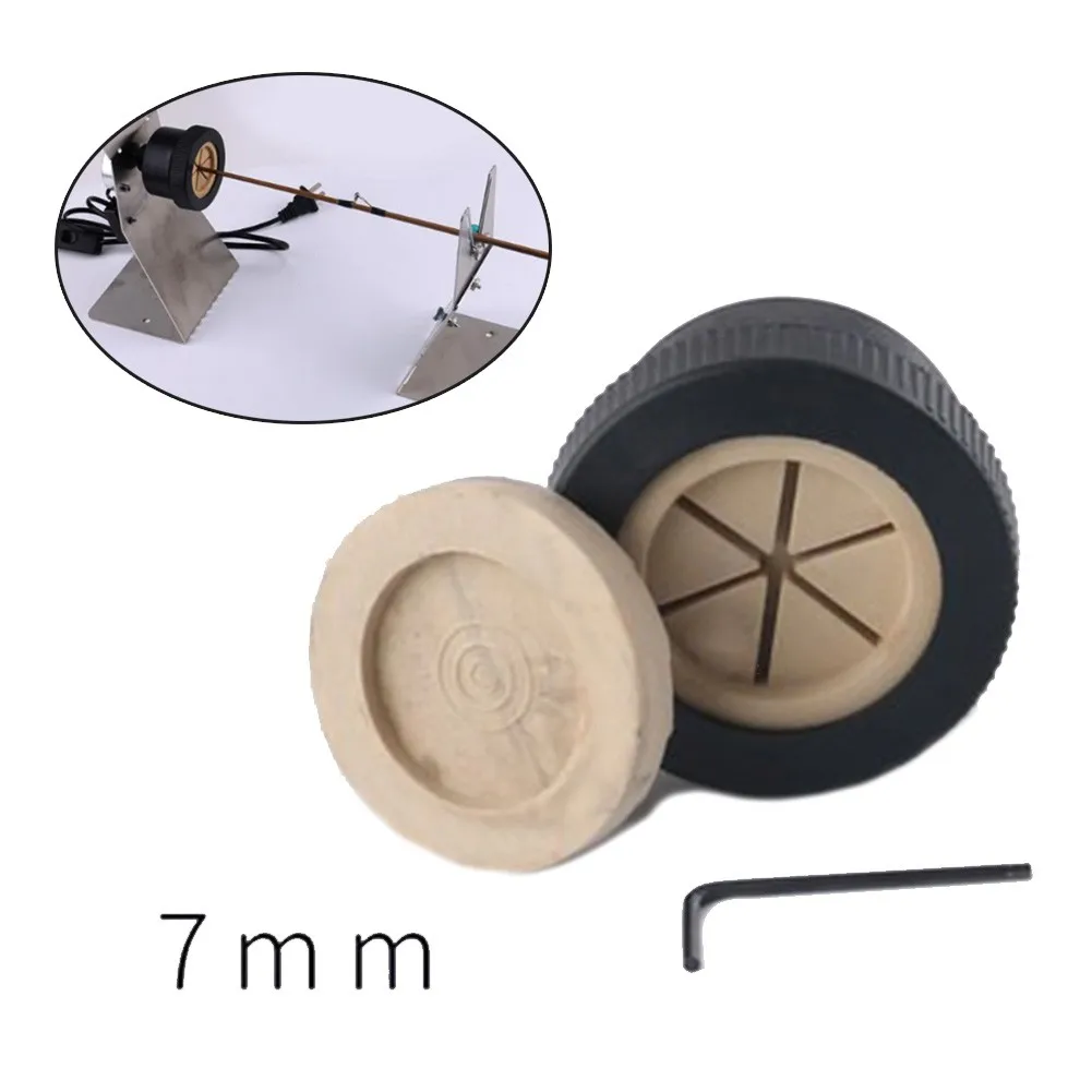 1Pc Rod Building Dryer Chuck For 6/7mm Motor Shaft Diameter Drying Machine DIY Fish Tackle Fishing Pole Repair Replacement Parts | Спорт и