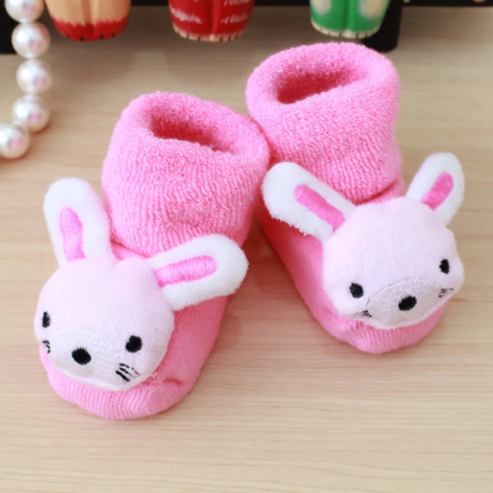 Носки для малышей Нескользящие теплые носки-тапочки для новорожденных девочек и мальчиков мягкие носки для малышей Calcetines C800 - Цвет: B