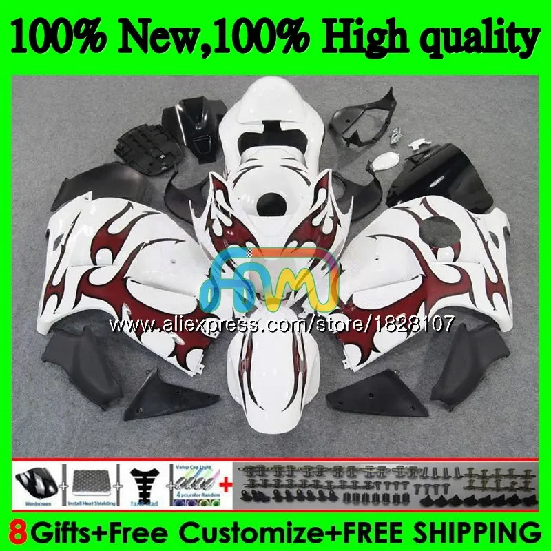 Корпус для SUZUKI Hayabusa GSXR 1300 GSXR1300 Красный Пламя 96 97 98 99 01 48BS. 23 GSXR-1300 1996 1997 1998 1999 2000 2001 обтекатель - Цвет: No. 1