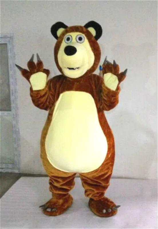 

Halloween Christmas Movie Cartoon Brown Bear Furry Mascot Costume Cosplay Party Clothing Carnival Fancy Dress Adult Outfit