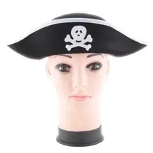 Пиратская Кепка тайн шляпа череп и скрещенные кости дизайн кепки костюм для Маскарадного Платья вечерние на Хэллоуин полиэстер реквизит для косплея