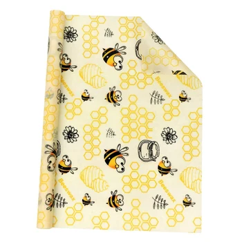 

Beeswax Food Wrap, Reusable Beeswax Wraps Roll 1 Metre (13 Inchx39 Inch) Organic Food Storage Nature Beeswax Wrap for Sandwich,B