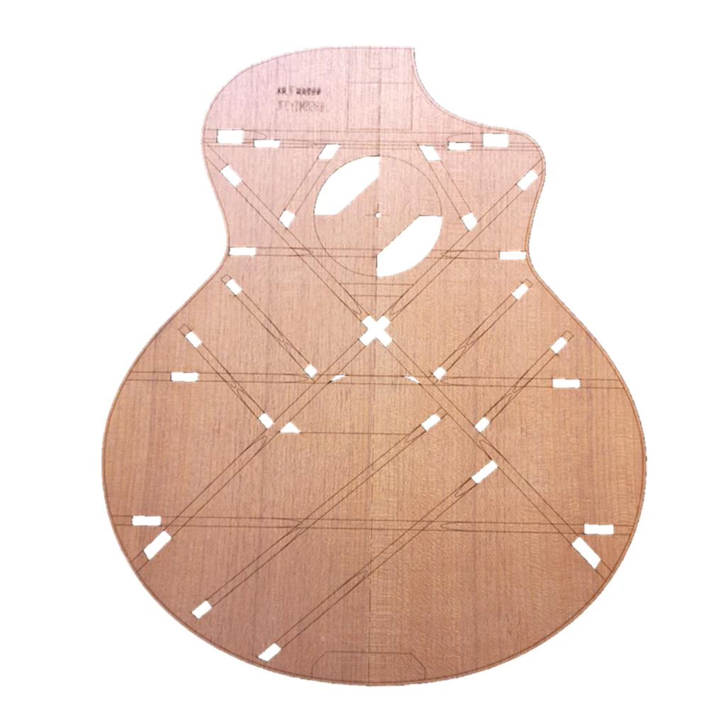 41'' Wood JF Type Corner Body Template Folk Guitar Making Mold Luthier Tool