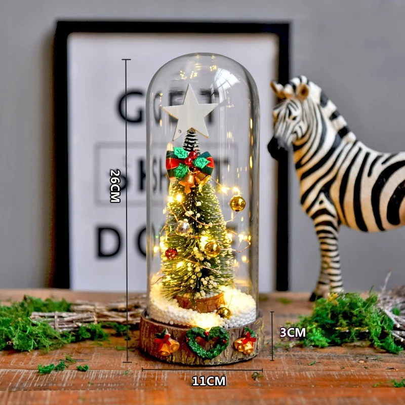 

Light Up Christmas Battery Operated Glass Dome Decorations With Christmas Tree Xmas Festive Indoor Room Christmas Ornaments