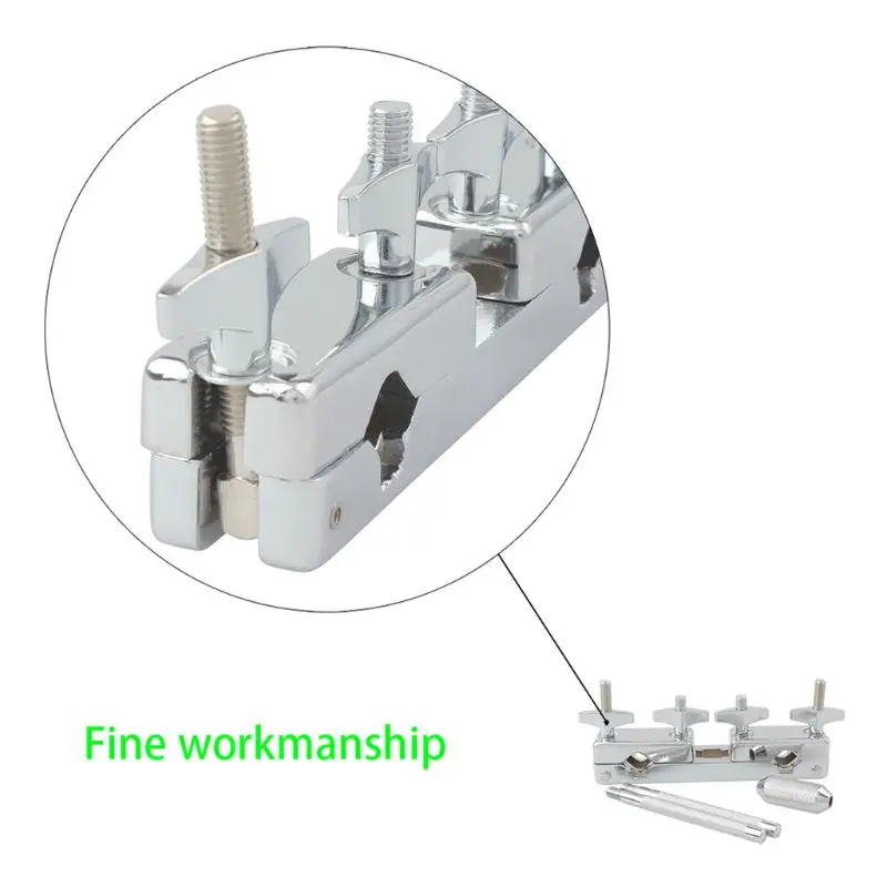 1 шт. металлический Соединительный кронштейн для держателя зажима стержень ударный барабан набор для Cowbell аксессуар барабанный Набор Профессиональный
