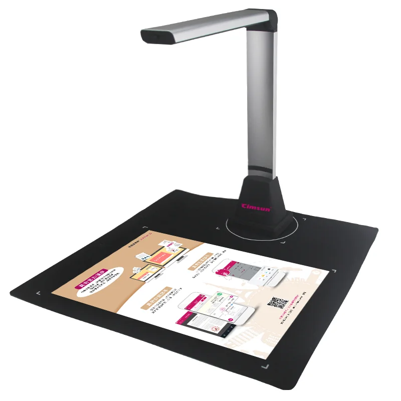 Scanner q580 livro e documentos cimfax, 5 mega-pixel, câmera, tamanho de captura a4, para windows, software em inglês, para escritório, ensino