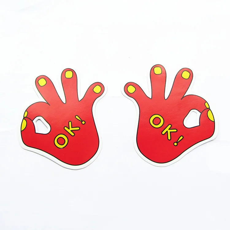 Стиль Автомобильный стикер внешней торговли AliExpress автомобильный стикер s OK Finger Stick цветная печать автомобильный стикер s-Pack