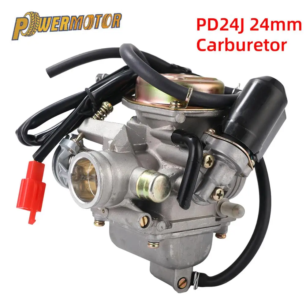 Motorcycle carburetor GY6 125cc 150cc PD24J fuel system for ATV Kart Scooter motocross